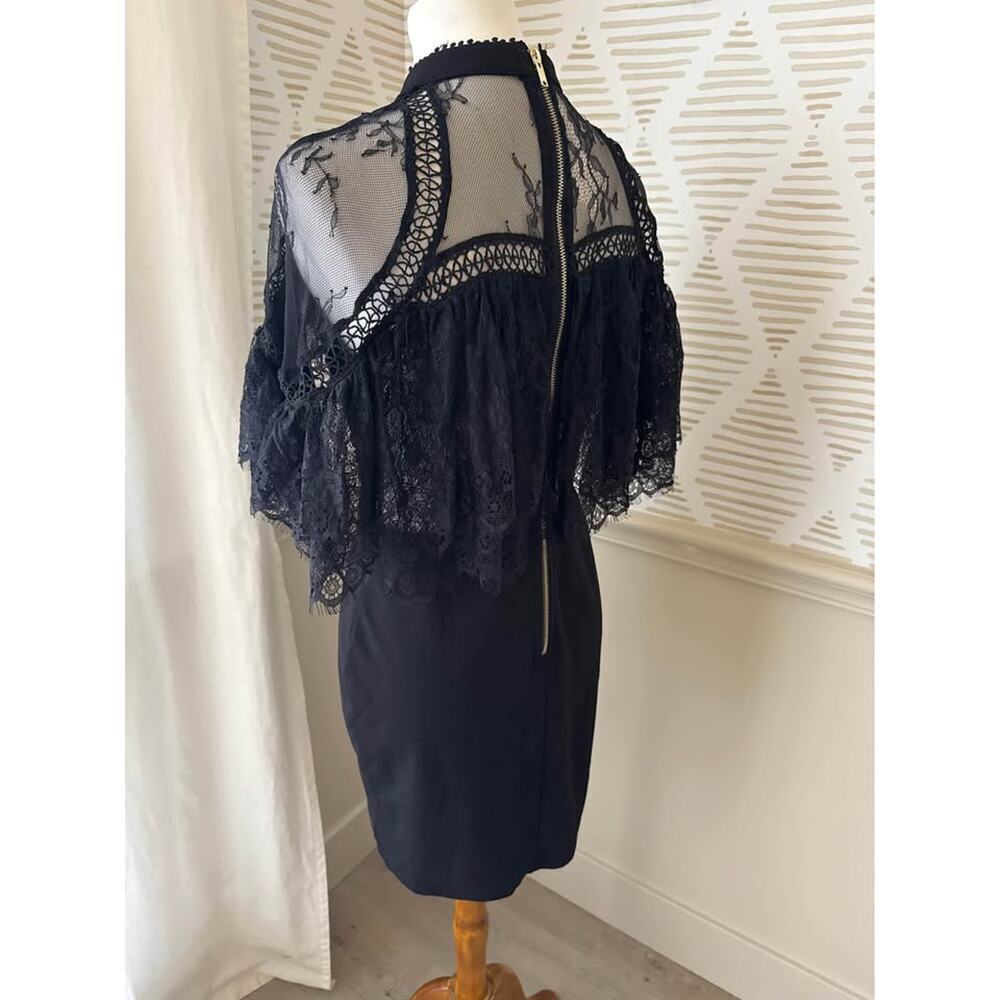 Boutique Women’s Large Black Lace Cutout Mini Dressa - Picture 6 of 9